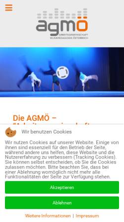 Vorschau der mobilen Webseite www.agmoe.at, AGMÖ - Arbeitsgemeinschaft der Musikerzieher Österreichs