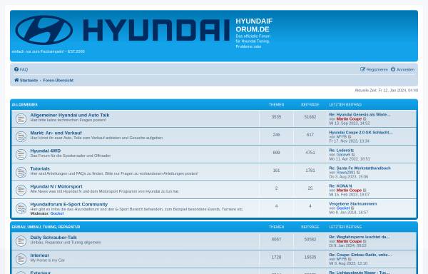 Vorschau von www.hyundaiforum.de, Hyundai Forum