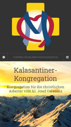 Vorschau der mobilen Webseite www.kalasantiner.at, Kalasantinerkloster, 