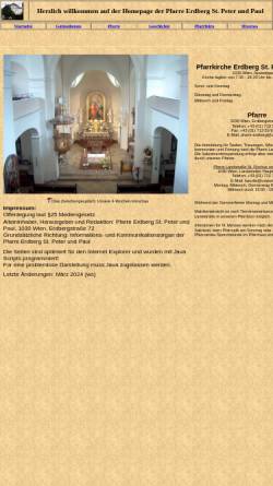 Vorschau der mobilen Webseite www.pfarre-erdberg.at, 3., Pfarre St. Peter und Paul in Erdberg