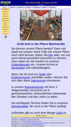 Vorschau der mobilen Webseite www.pfarre-machstrasse.at, 2., Zum hl. Klaus von Flüe
