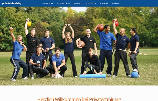 Vorschau von www.privatestraining.de, Privates Training