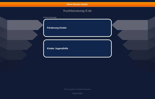 Vorschau von www.fruehberatung-if.de, Verein für interdisziplinäre Familienarbeit e.V.