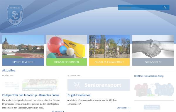 Vorschau von www.sc-riesa.de, Sportclub Riesa e.V.