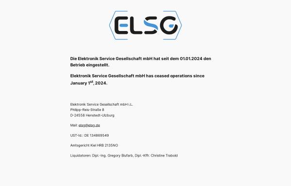 Vorschau von www.elsg.de, Elektronik Service GmbH