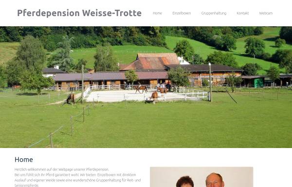 Vorschau von www.weisse-trotte.ch, Pferdepension Weisse-Trotte