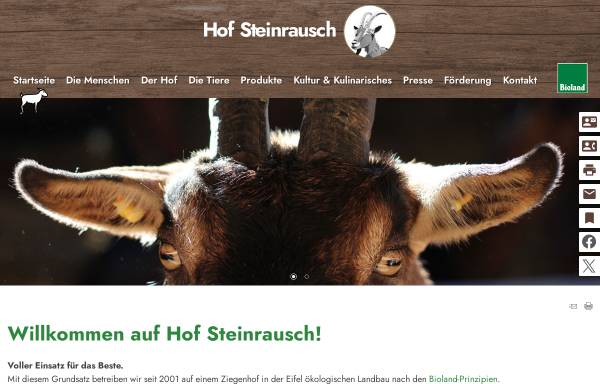 Vorschau von www.hof-steinrausch.de, Hof Steinrausch