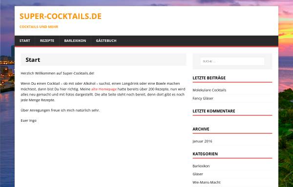 Vorschau von www.super-cocktails.de, Super-Cocktails
