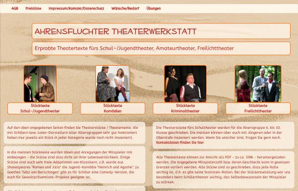 Vorschau von www.ahrensfluchter-theaterwerkstatt.de, Ahrensfluchter Theaterwerkstatt und Pina Luftikus