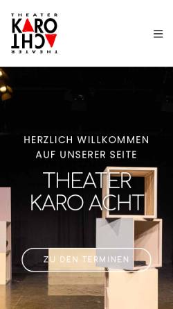 Vorschau der mobilen Webseite www.theaterkaroacht.de, Hildesheim, Theater Karo Acht