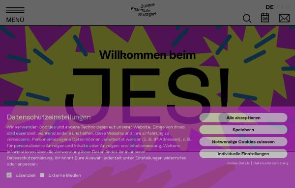 Vorschau von www.jes-stuttgart.de, Stuttgart, Das junge Ensemble (JES)