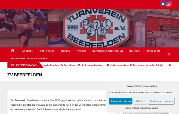 Vorschau von www.tvbeerfelden.de, TV Beerfelden Abteilung Handball