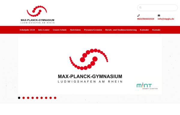 Vorschau von mpglu.de, Max-Planck-Gymnasium