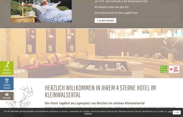 Vorschau von www.hotel-jagdhof.de, Hotel Jagdhof, Riezlern