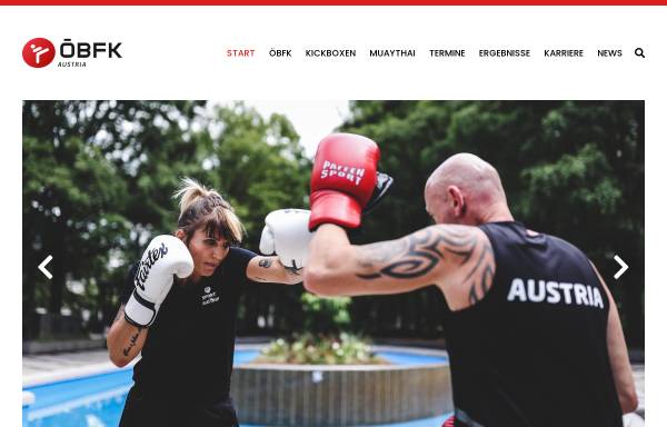 Vorschau von www.kickboxen.com, Österreichischer Bundesfachverband für Kick- und Thaiboxen