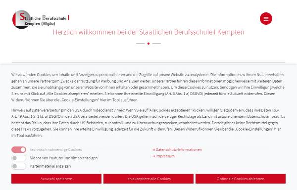Vorschau von www.bs1-kempten.de, Staatliche Berufsschule I