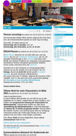 Vorschau der mobilen Webseite eb104.tu-berlin.de, EB 104