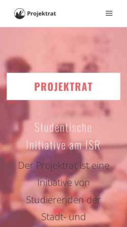 Vorschau der mobilen Webseite www.projektrat.de, Projektrat