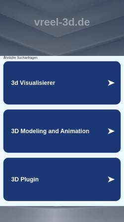 Vorschau der mobilen Webseite www.vreel-3d.de, Vreel 3D - Entertainment