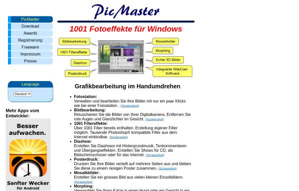 Vorschau von www.grafik-software.de, PicMaster