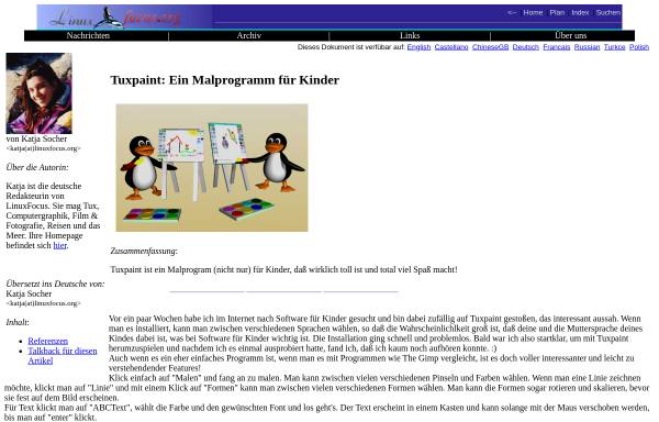 Tuxpaint: Ein Malprogramm für Kinder