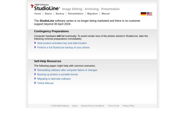 Vorschau von www.studioline.net, H&M System Software GmbH