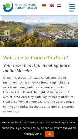 Vorschau der mobilen Webseite www.traben-trarbach.de, Traben-Trarbach