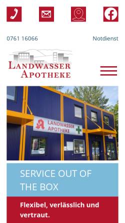 Vorschau der mobilen Webseite landwasser-apotheke.de, Landwasser-Apotheke