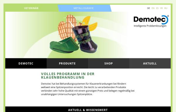 Vorschau von www.demotec.com, Demotec Siegfried Demel