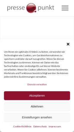 Vorschau der mobilen Webseite presse-punkt.de, Presse-Punkt - Anke Blum