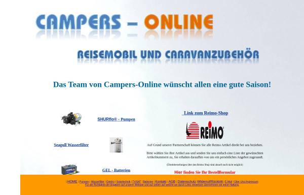 Vorschau von www.campers-online.de, Campers-Online - Peter Baumann