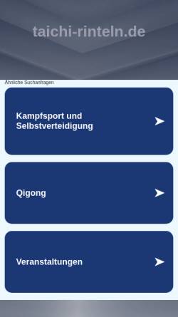 Vorschau der mobilen Webseite taichi-rinteln.de, Bernd Wöllecke