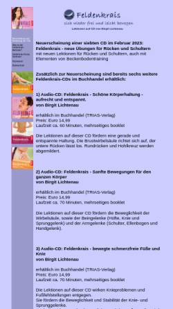 Vorschau der mobilen Webseite feldenkrais-cd.de, Birgit Lichtenau