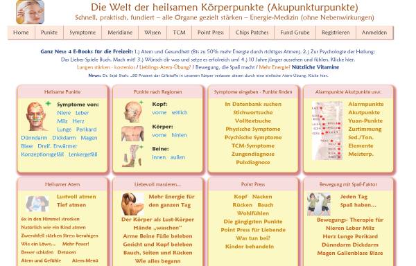 Vorschau von akupunkturpunkte-finden.de, Akupunkturpunkte finden.