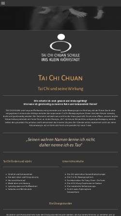 Vorschau der mobilen Webseite taichischuleklein.de, ITCCA - Iris Klein