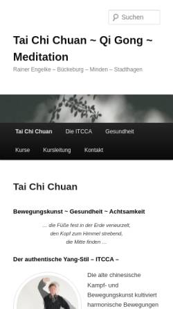 Vorschau der mobilen Webseite taichi-vital.de, ITCCA - Rainer Engelke