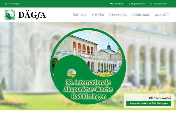 Vorschau von www.daegfa.de, DÄGFA - Deutsche Ärztegesellschaft für Akupunktur