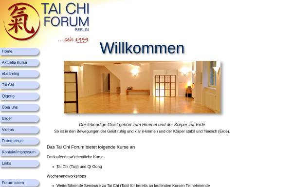 Vorschau von www.tai-chi-berlin.de, Tai Chi Forum Berlin