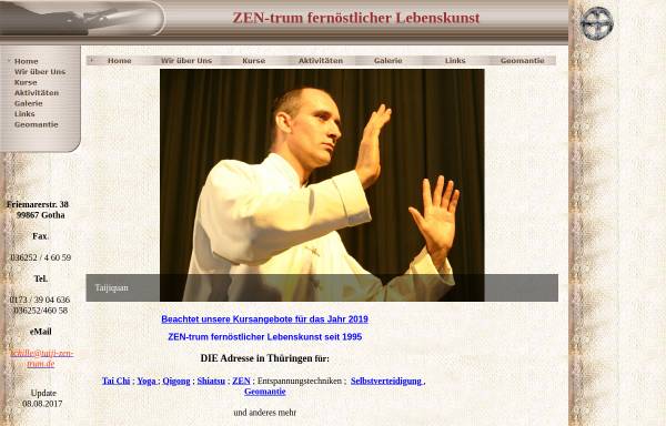 Vorschau von www.taiji-zen-trum.de, Zentrum fernöstlicher Lebenskunst, René Schilling