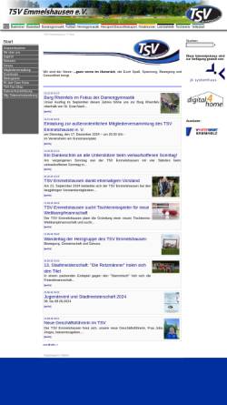 Vorschau der mobilen Webseite www.tsvemmelshausen.de, TSV Emmelshausen e.V.