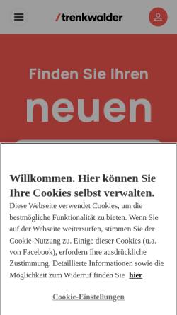Vorschau der mobilen Webseite www.trenkwalder.com, Trenkwalder Personaldienste AG
