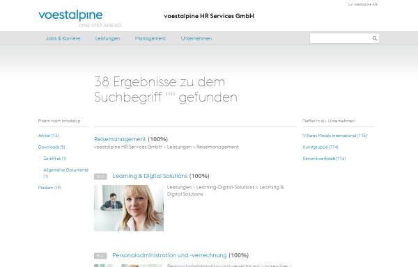 Vorschau von www.voestalpine.com, Voestalpine Personalservice GmbH