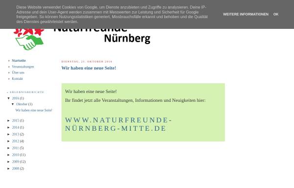 Vorschau von naturfreunde-nuernberg.blogspot.com, Naturfreunde Nürnberg