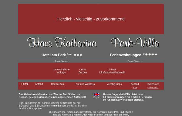 Vorschau von www.haus-katharina.de, Haus Katharina