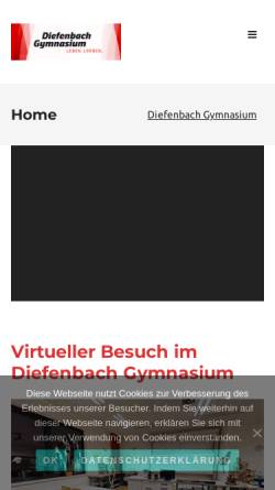 Vorschau der mobilen Webseite www.diefenbachgasse.at, BG u. BRG Diefenbachgasse