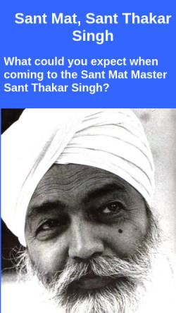 Vorschau der mobilen Webseite sant-thakar-singh.com, Sant Thakar Singh.