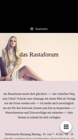 Vorschau der mobilen Webseite www.rastaforum.de, das Rastaforum