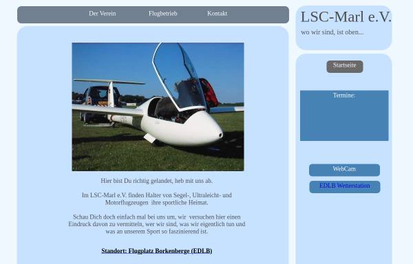Vorschau von www.lsc-marl.de, Luftsportclub Marl