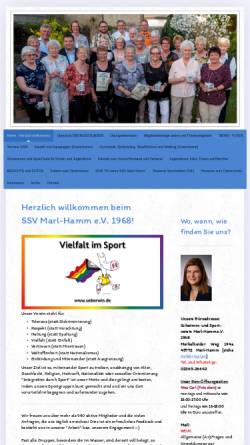 Vorschau der mobilen Webseite www.ssv-marl-hamm.de, Schwimm- und Sportverein Marl-Hamm e.V. 1968