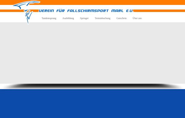 Vorschau von www.fallschirmsport-marl.de, Verein fur Fallschirmsport Marl e.V.